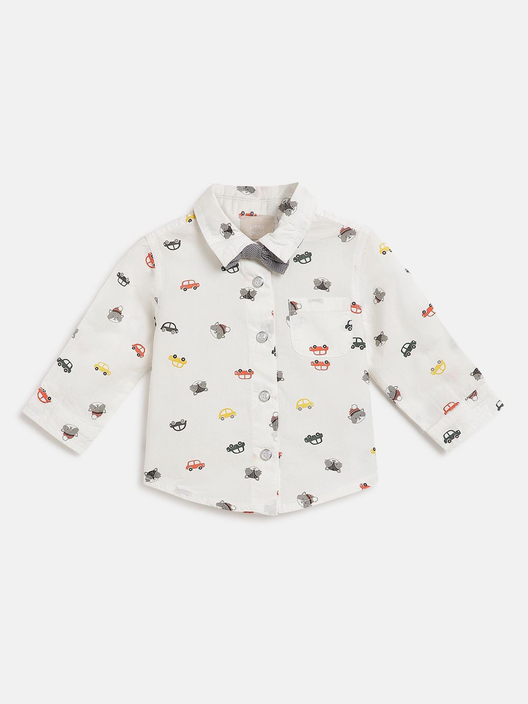 

Chicco Boys Modern Opaque Printed Formal Shirt 09054713000000030-030, White