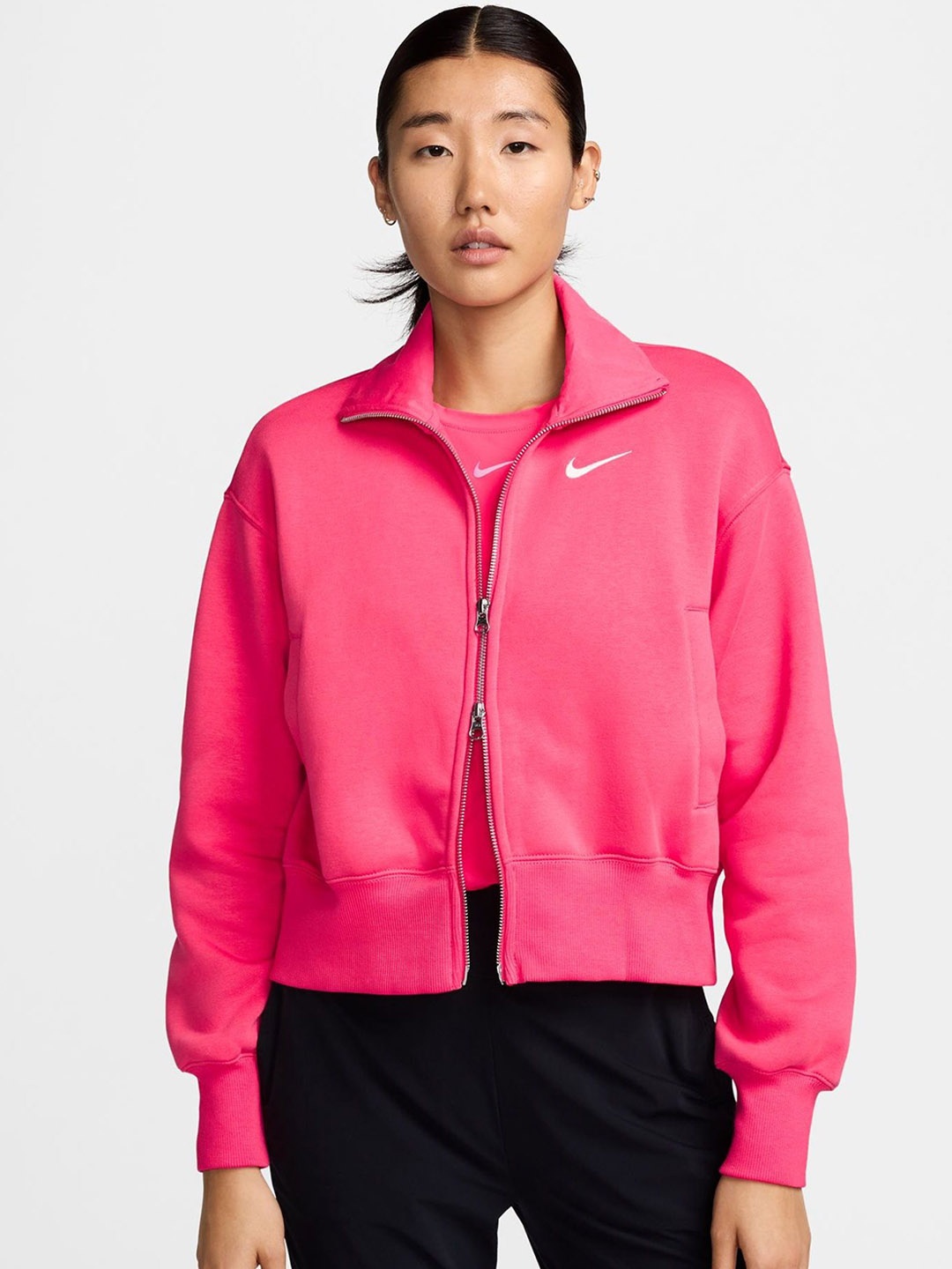 

Nike Sportswear Phoenix Fleece Women's Oversized Tracksuit Jacket, Pink
