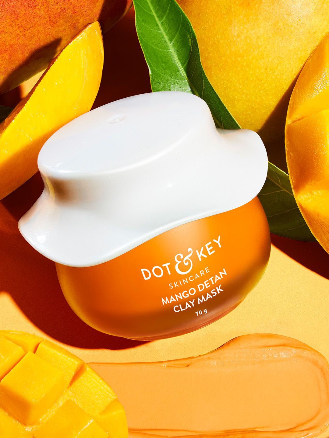 

DOT & KEY Mango Detan Clay Mask With Niacinamide - 70g, Orange