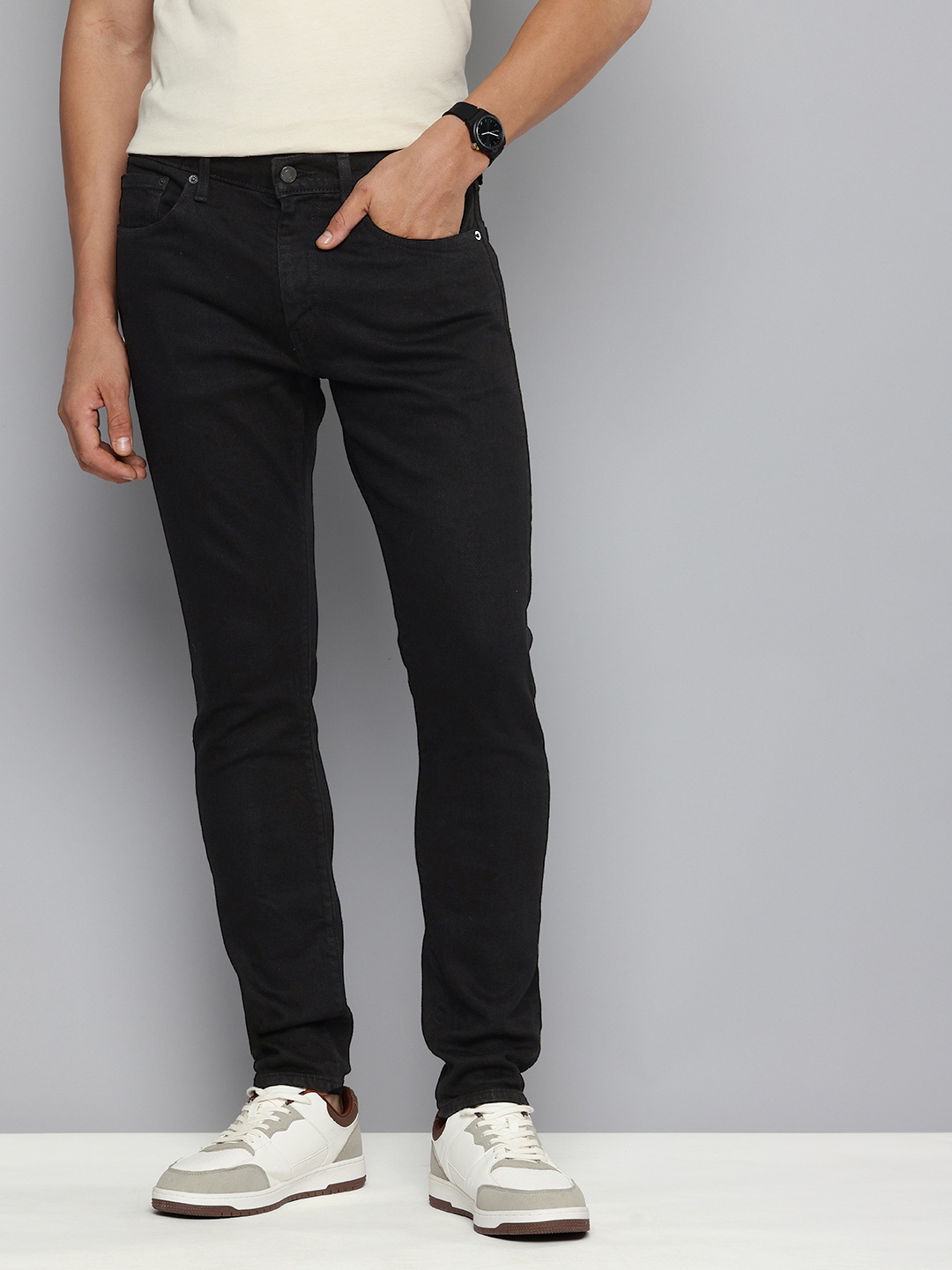 

Levis Men 512 Slim Tapered Fit Stretchable Jeans, Black