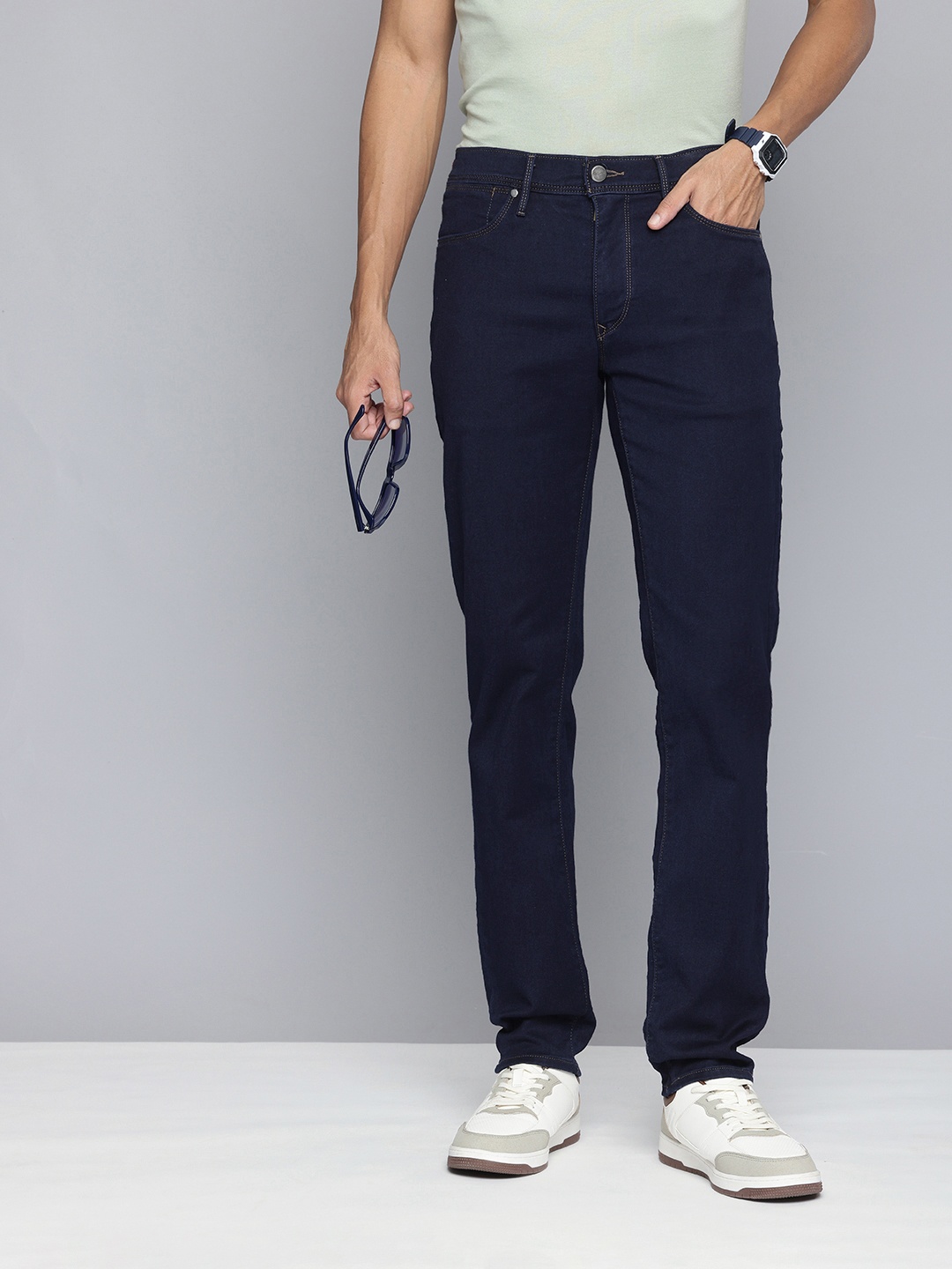 

Levis Men 511 Slim Fit Stretchable Jeans, Navy blue