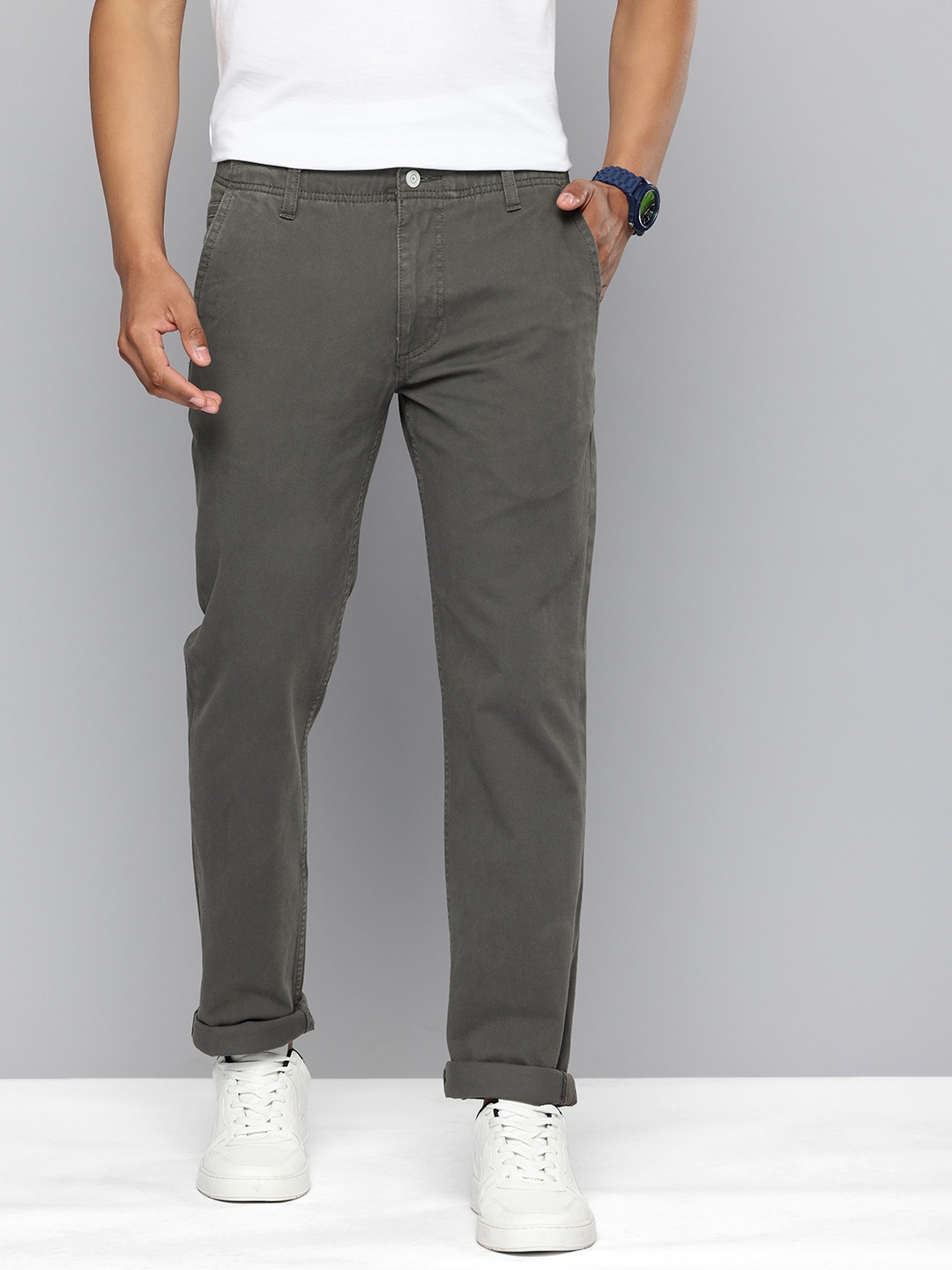 

Levis Men Slim Fit Chinos Trousers, Grey