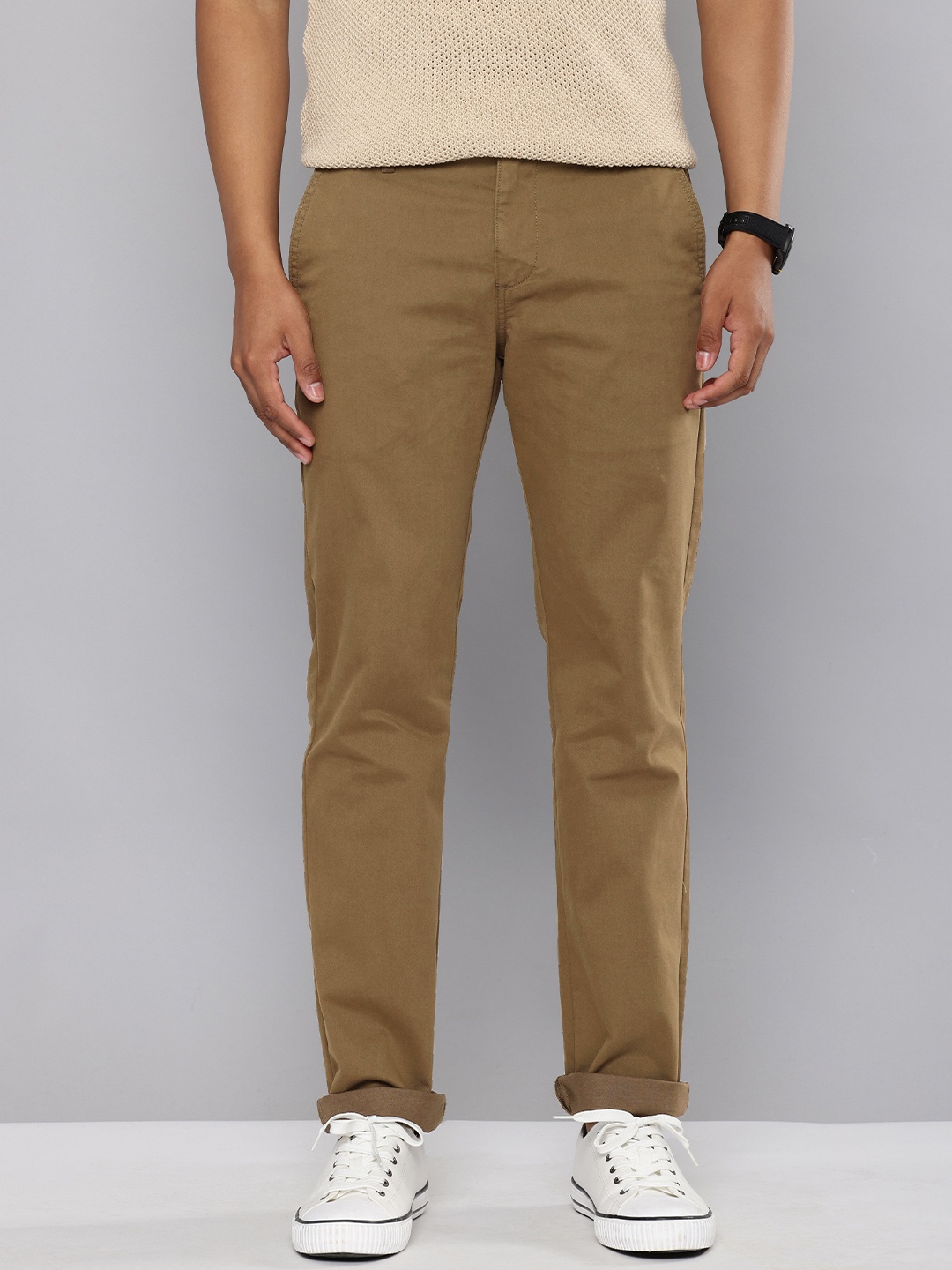 

Levis Men Slim Fit Chinos Trousers, Brown