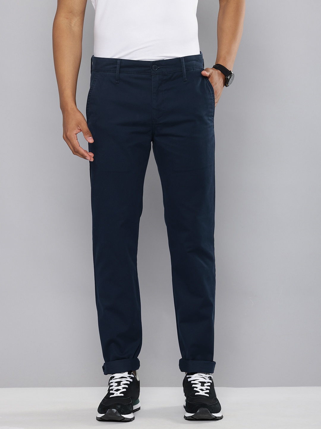 

Levis Men Slim Fit Chinos Trousers, Navy blue