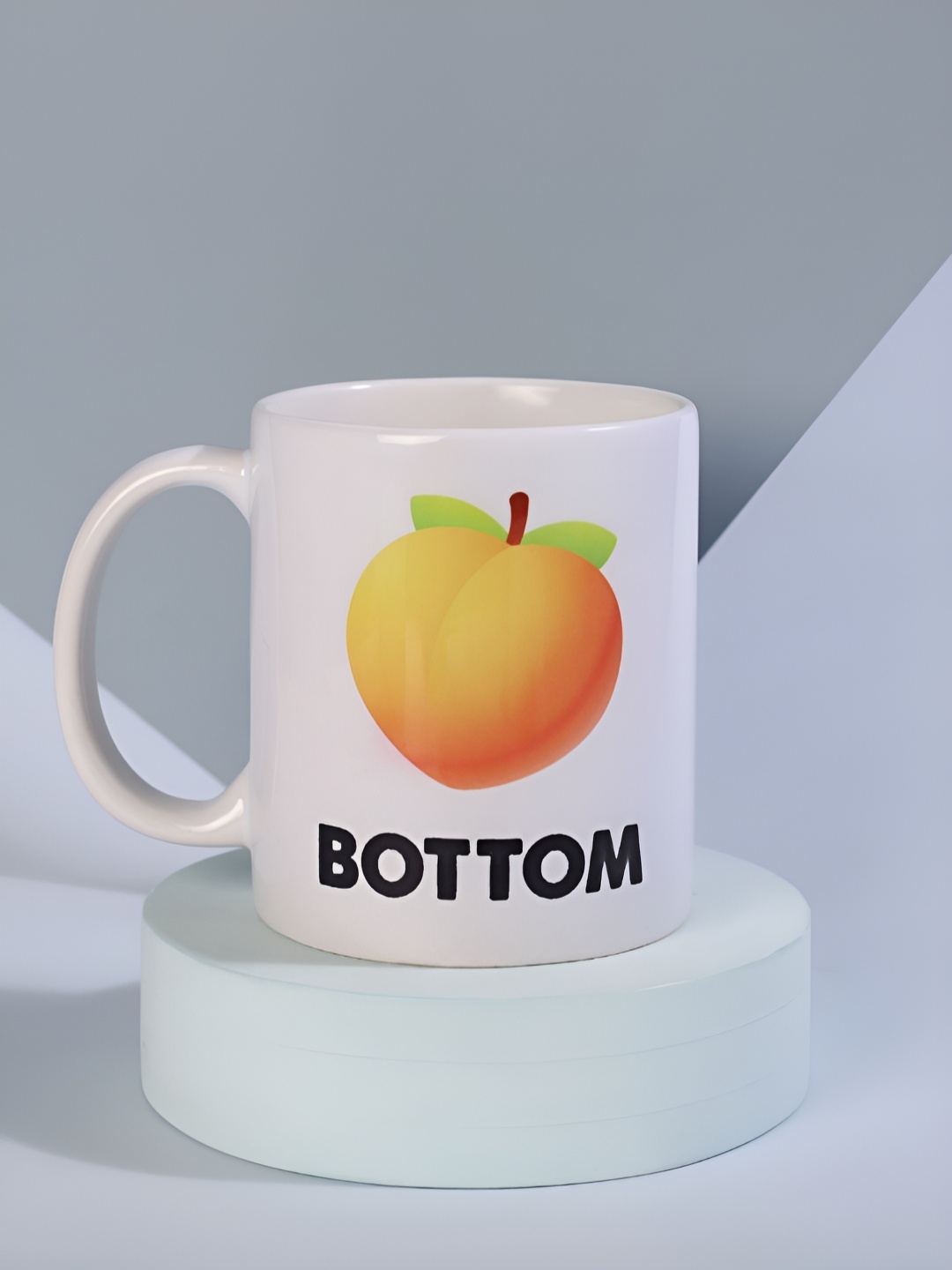 

fnp White & Black Printed Ceramic Glossy Mugs 325 ml