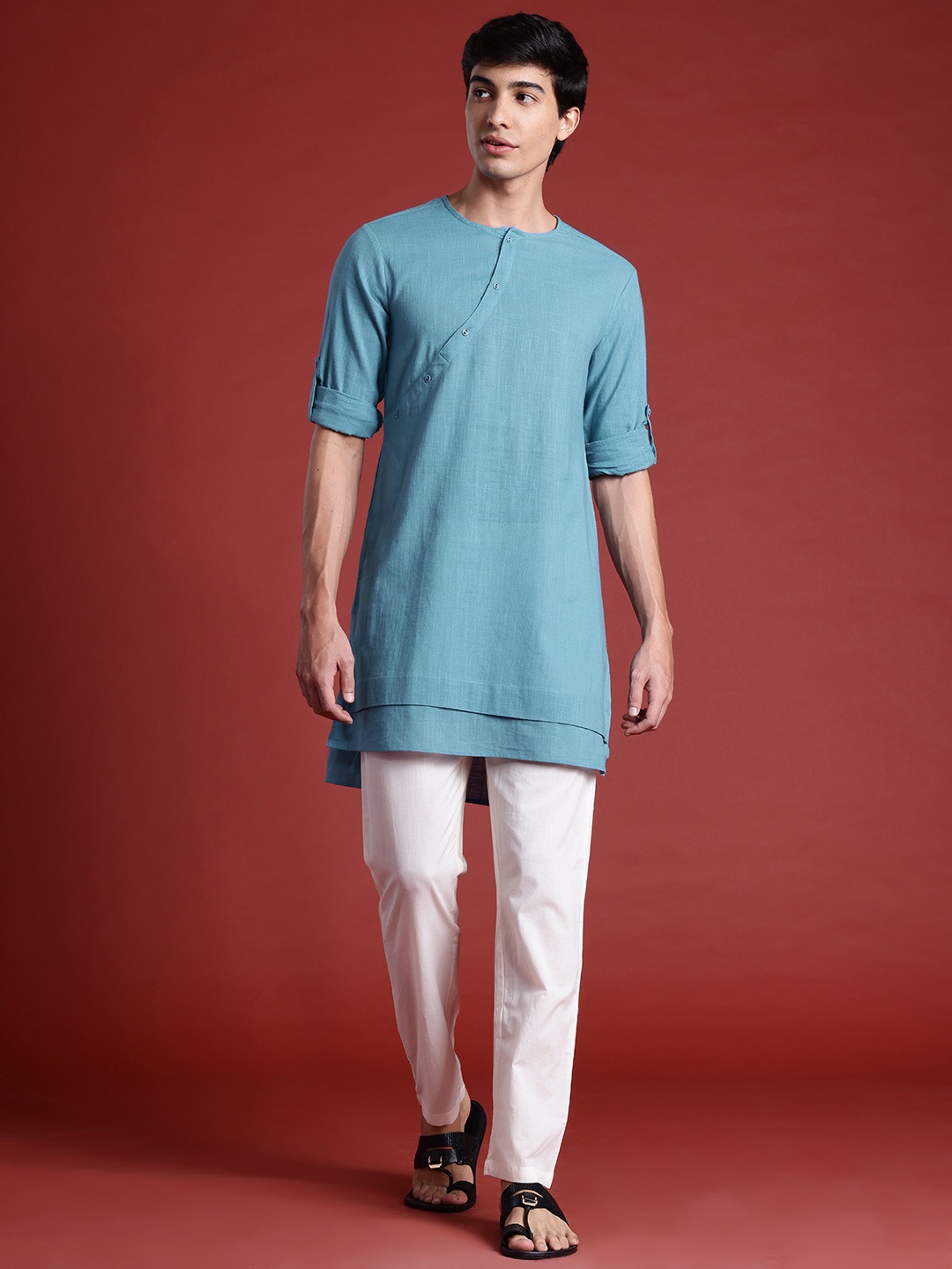 

Anouk Pure Cotton Straight Kurta, Blue