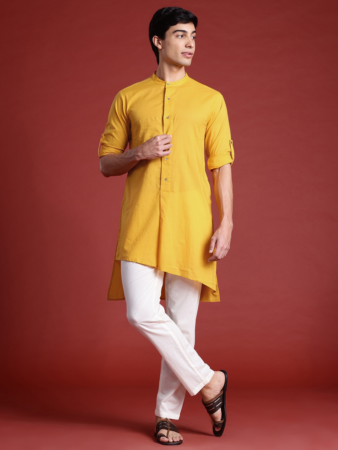 

Anouk Pure Cotton Regular Straight Kurta, Yellow