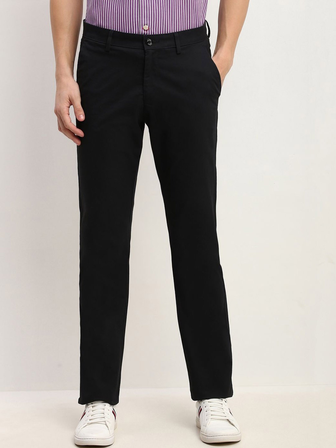 

Allen Solly Men Trousers, Black