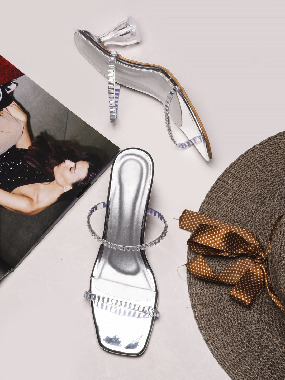 

Try Me Women Party Stilettos Heel Sandal, Silver