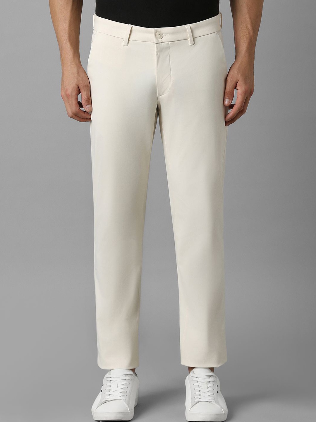 

Louis Philippe Sport Men Slim Fit Trousers, Cream