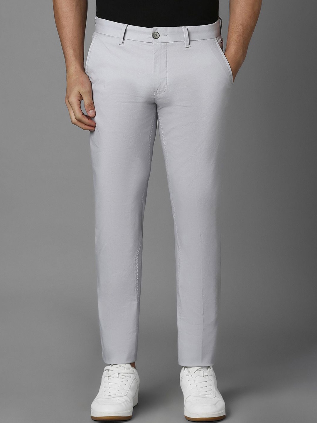 

Louis Philippe Sport Men Slim Fit Trousers, Grey