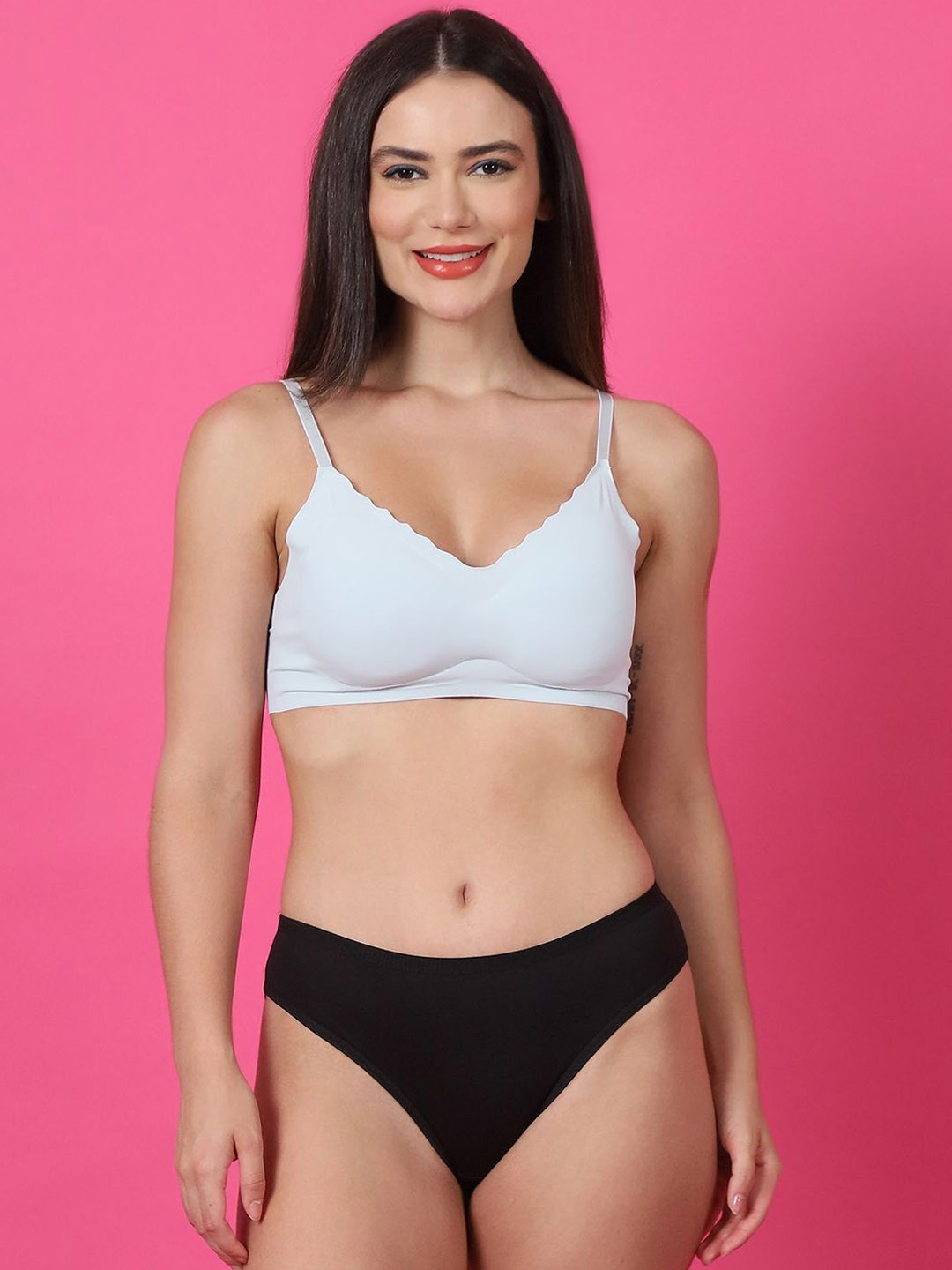 

PrettyCat Lightly Padded Lingerie Set, Black