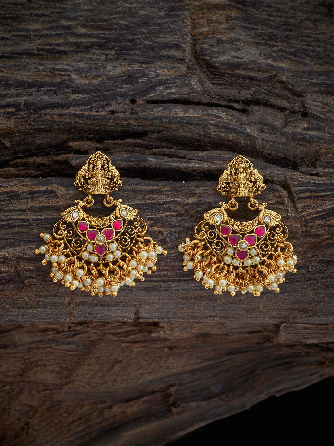 

Kushal's Fashion Jewellery Gold Plated 92.5 Pure Silver Drop Earrings