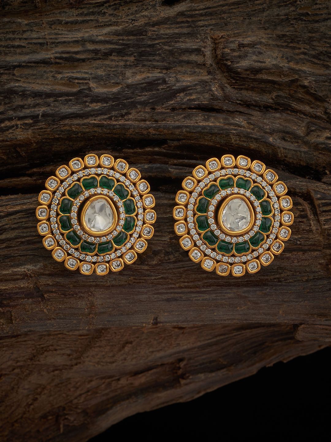 

Kushal's Fashion Jewellery Classic Studs Earrings, Green