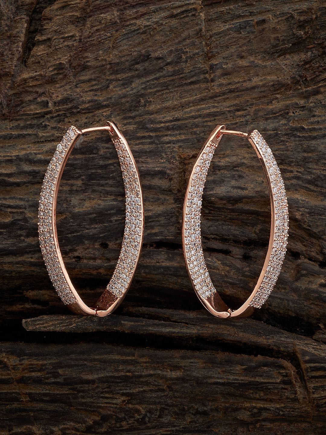 

Kushal's Fashion Jewellery Circular Hoop Earrings, White