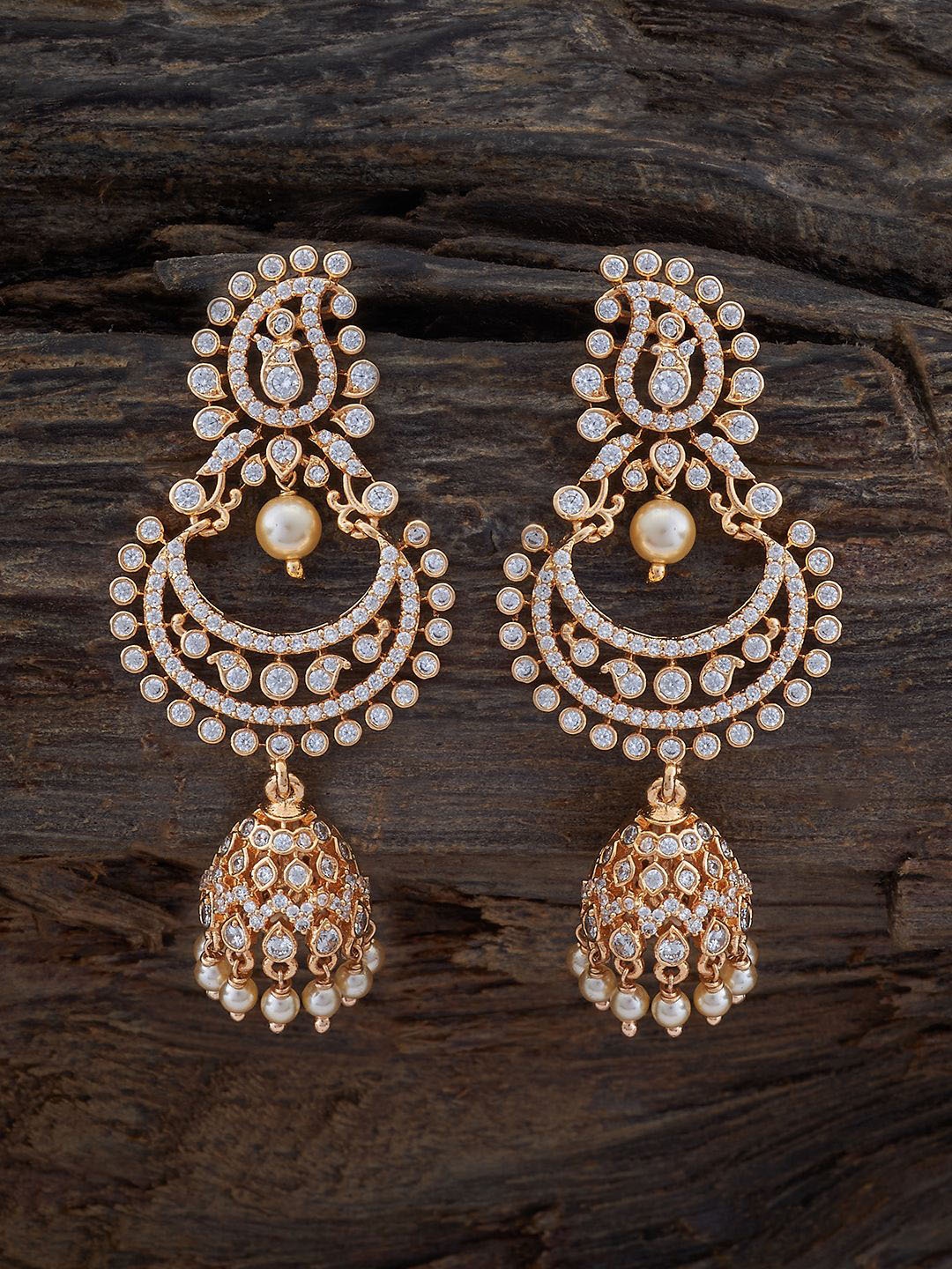 

Kushal's Fashion Jewellery Gold Plated Cubic Zirconia Circular Drop Earrings