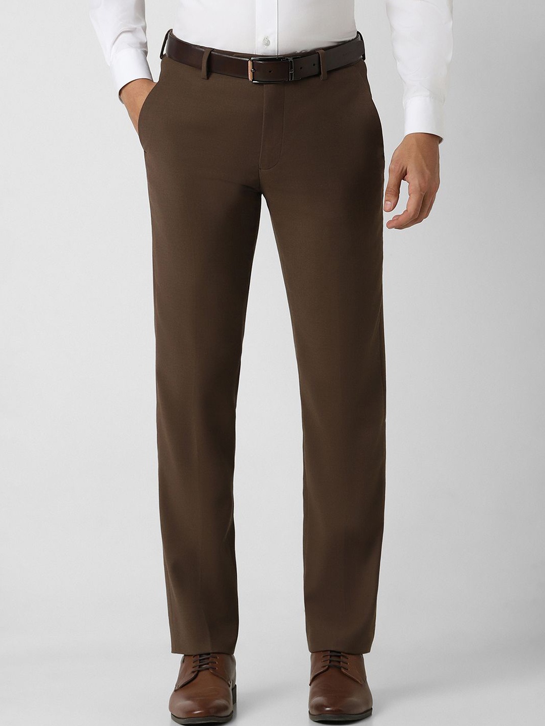 

Van Heusen Men Slim Fit Trousers, Brown