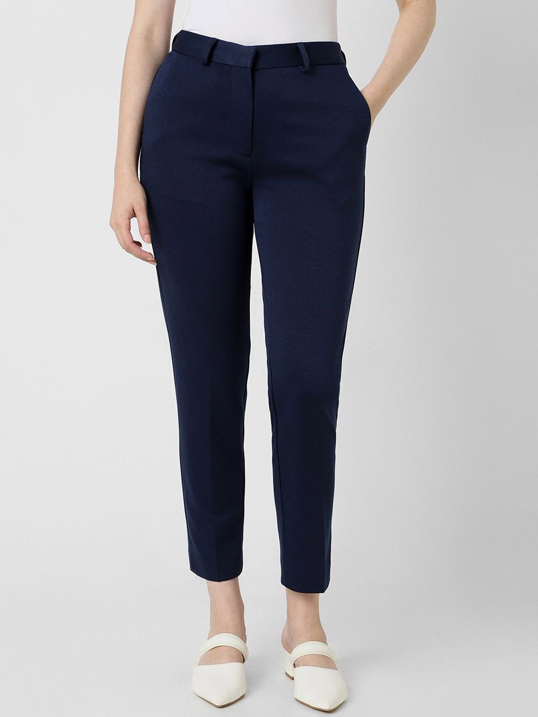 

Van Heusen Woman Women Trousers, Navy blue
