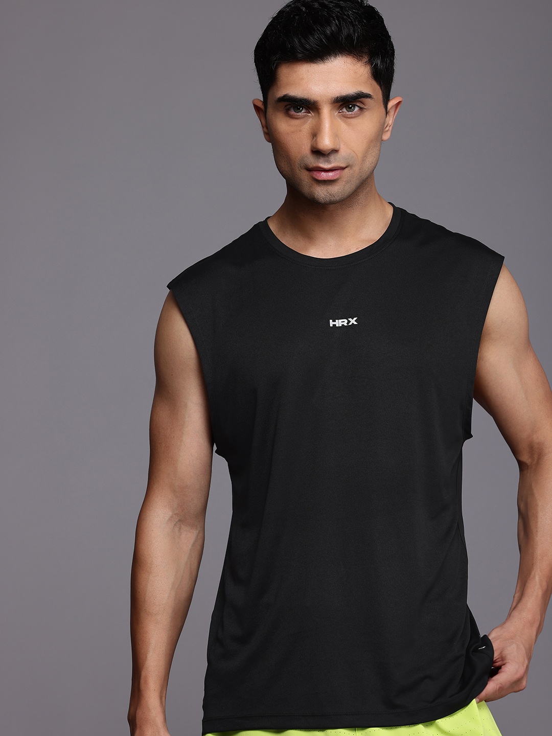 

HRX by Hrithik Roshan Rapid-Dry Running T-shirt, Black