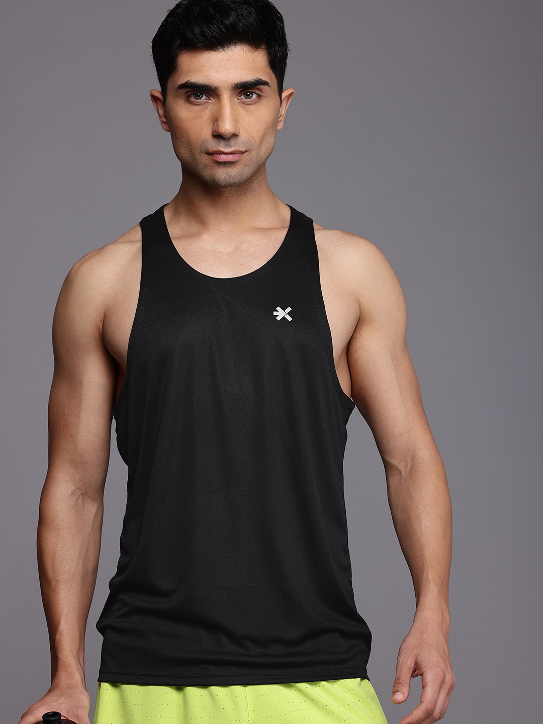 

HRX by Hrithik Roshan Rapid-Dry Running T-shirt, Black