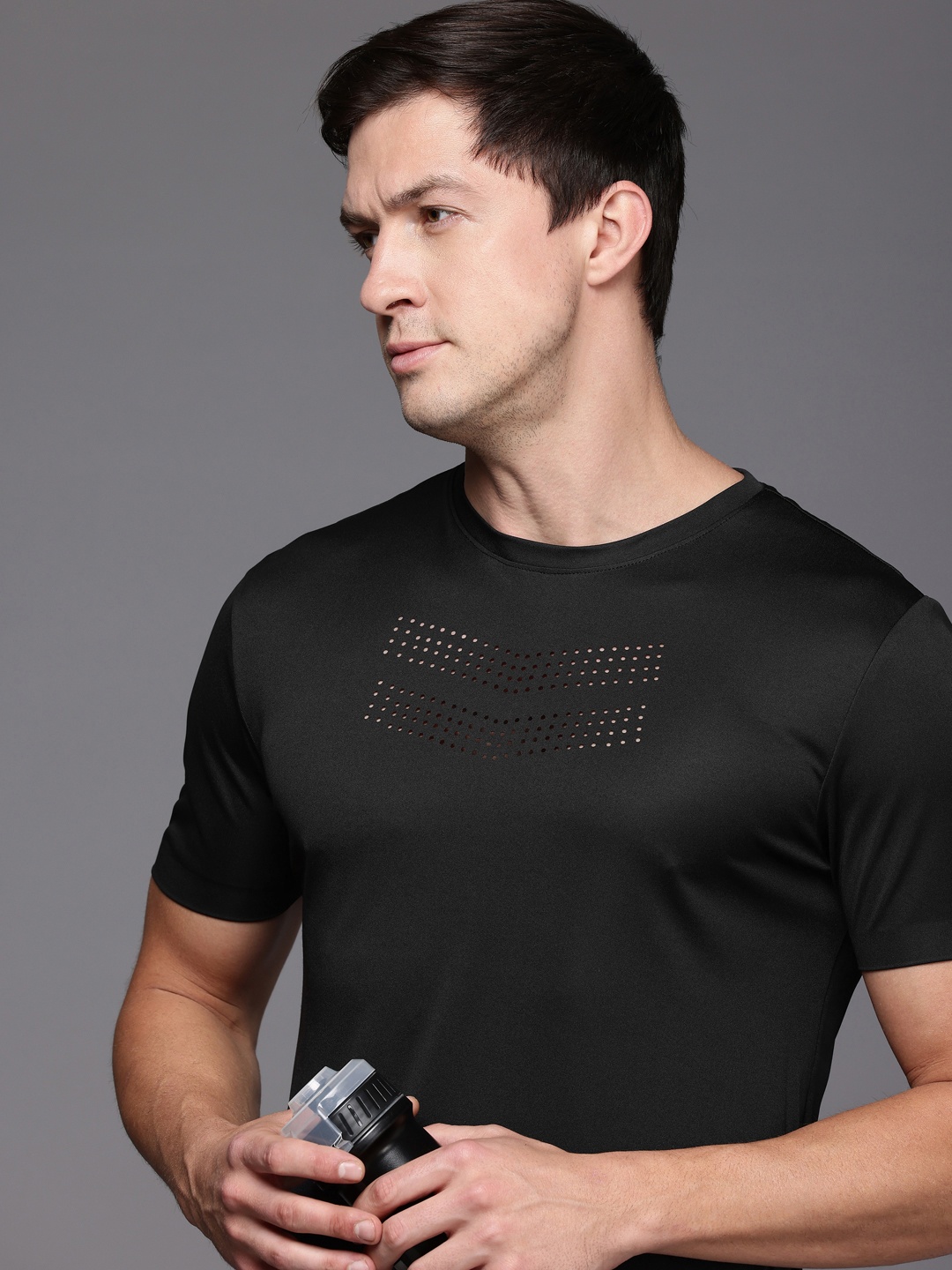 

HRX by Hrithik Roshan Performancebonded Rapid Dry Training T-shirt, Black