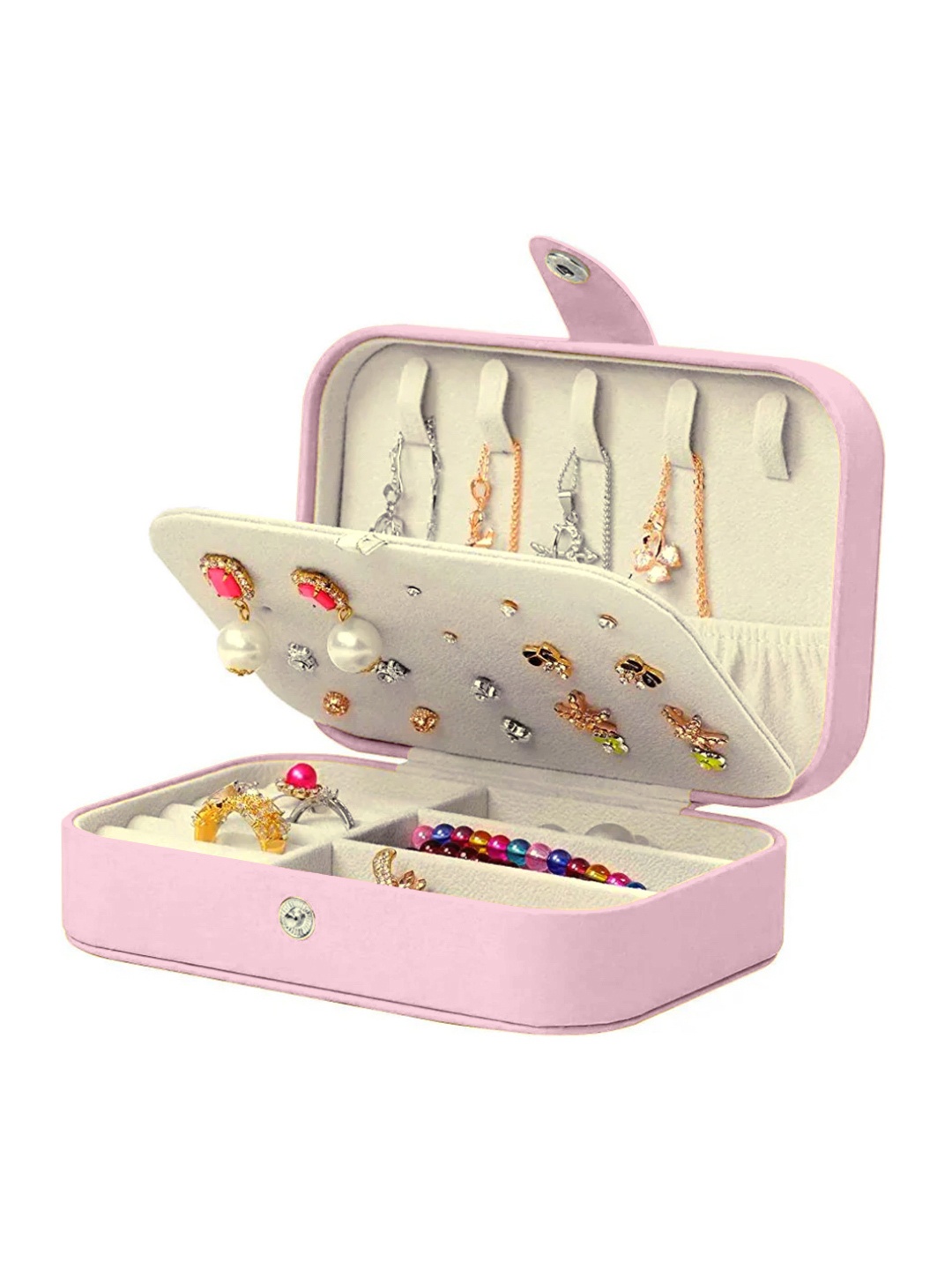

Cortina Pink Zipper Portable Jewellery Storage Organiser