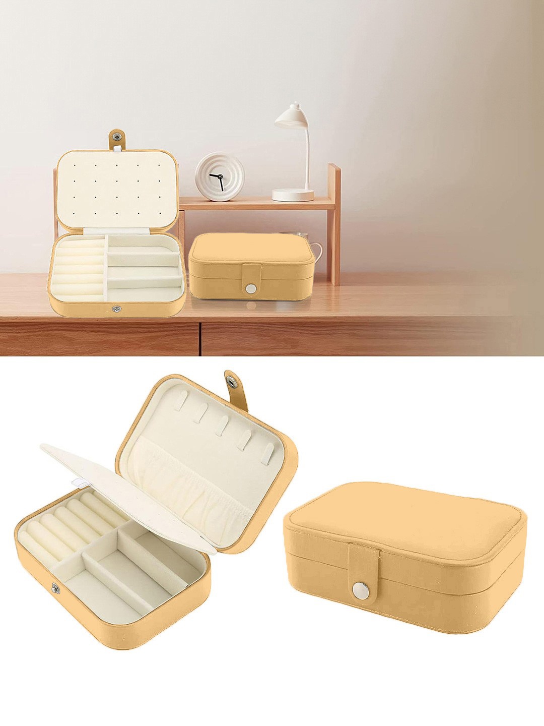 

Cortina Orange Zipper Portable Jewellery Storage Organiser