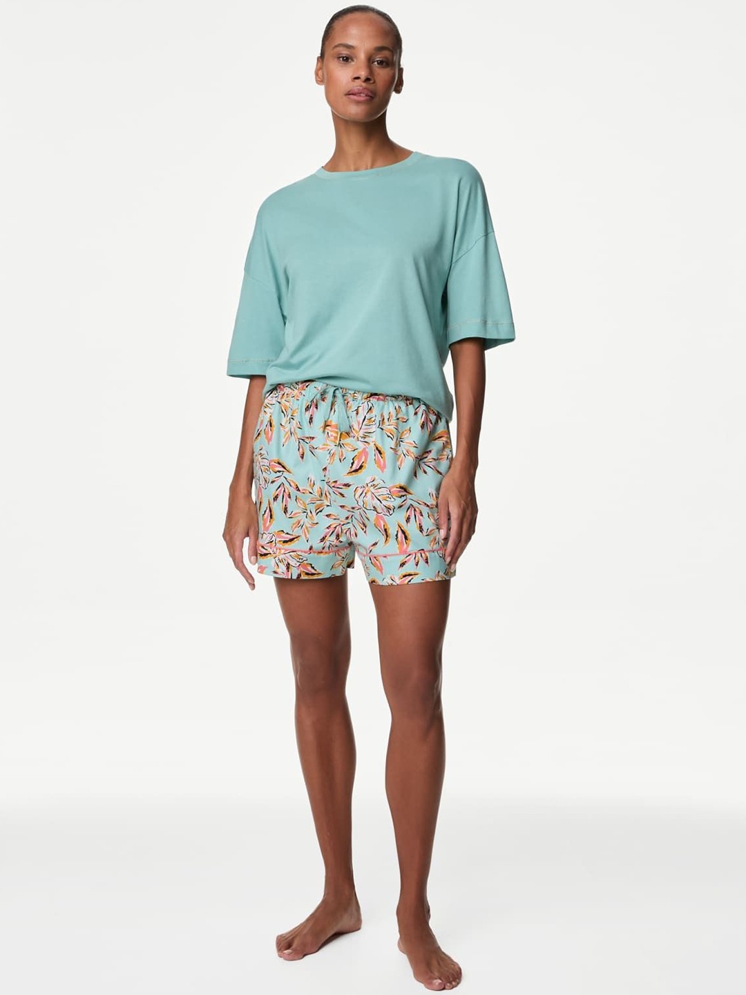 

Marks & Spencer Women Night suit, Sea green
