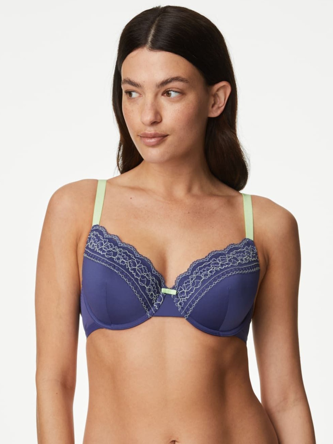 

Marks & Spencer Bra Full Coverage Underwired Lightly Padded, Navy blue