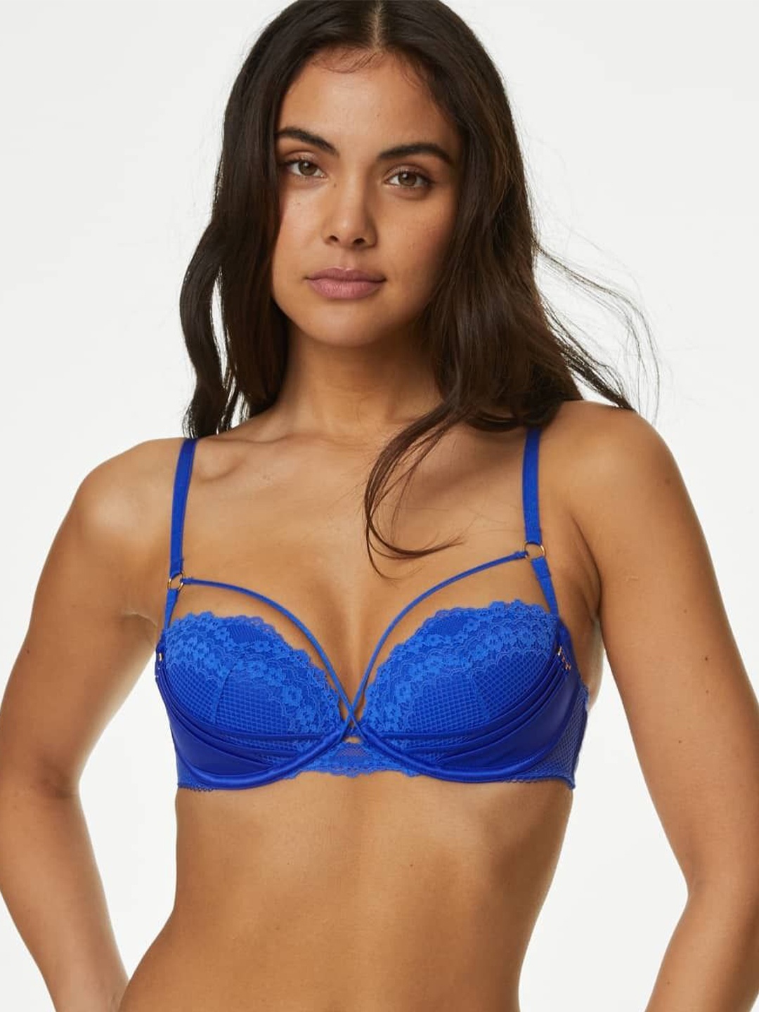 

Marks & Spencer Bra Full Coverage Underwired Lightly Padded, Blue