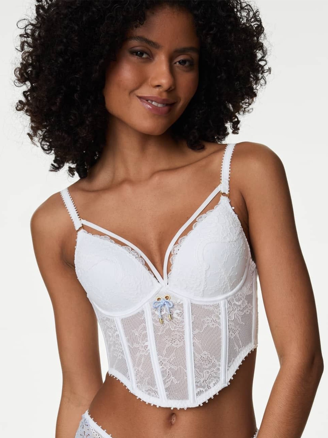 

Marks & Spencer Bralette Bra Full Coverage Underwired Lightly Padded, White