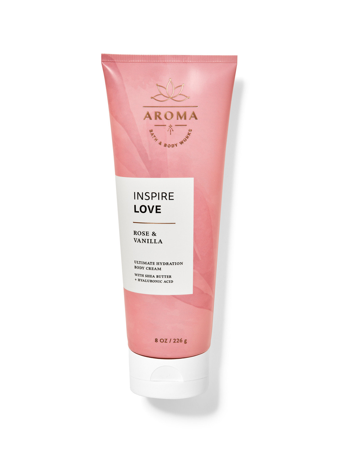 

Bath & Body Works Inspire Love Rose & Vanilla Ultimate Hydration Body Cream - 226g, Pink