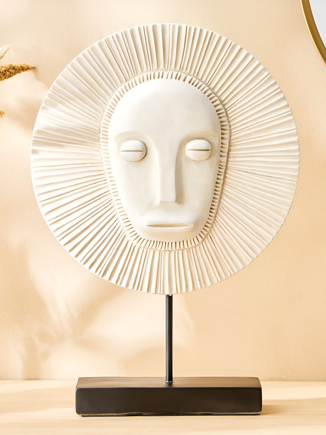 

Home Centre Off White Textured Figurine Showpiece