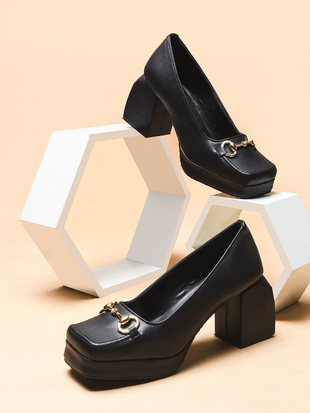 

Try Me Party Block Heel Mules, Black