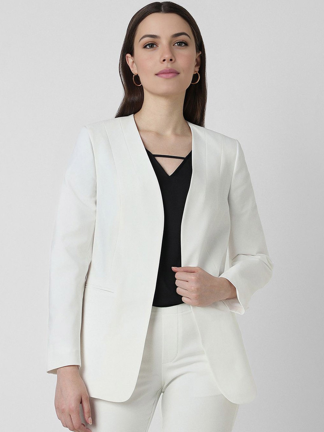 

Van Heusen Woman Single Breasted Blazer, White