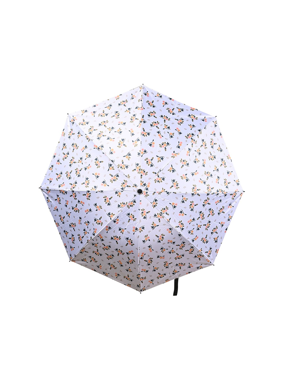 

LOOM LEGACY Manual 3 Fold Floral Printed Umbrella, White