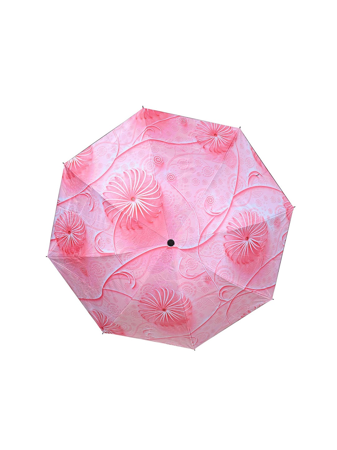 

LOOM LEGACY Unisex Manual 3 Fold Floral Umbrellas, Pink