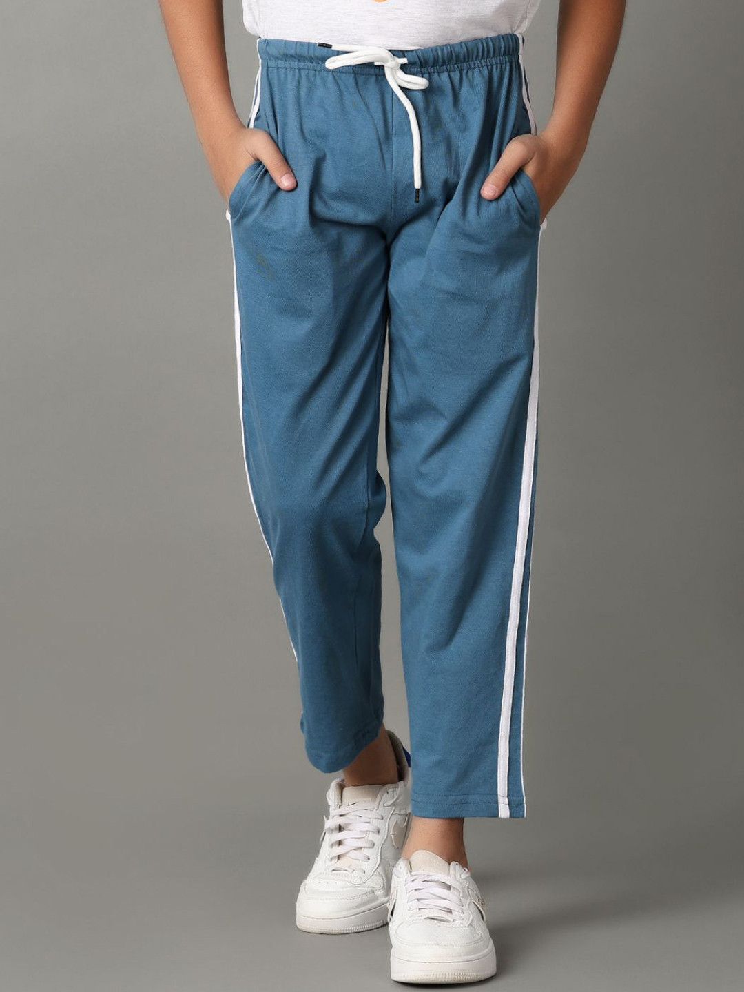 

V-Mart Boys Cotton Track Pants, Teal