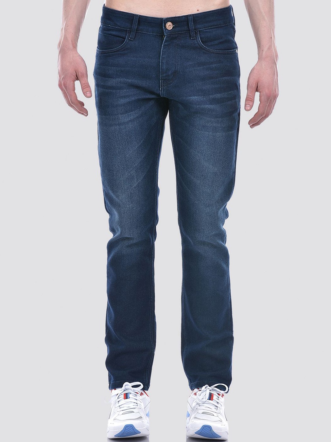 

Numero Uno Men Solid Skinny Fit Sustainable Stretchable Jeans, Blue