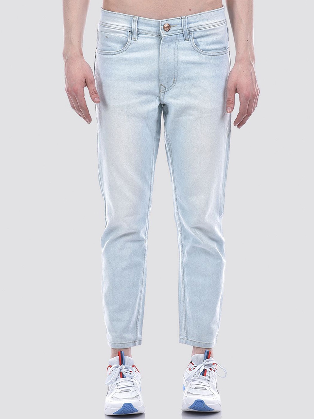 

Numero Uno Men Solid Regular Fit Sustainable Stretchable Jeans, Blue