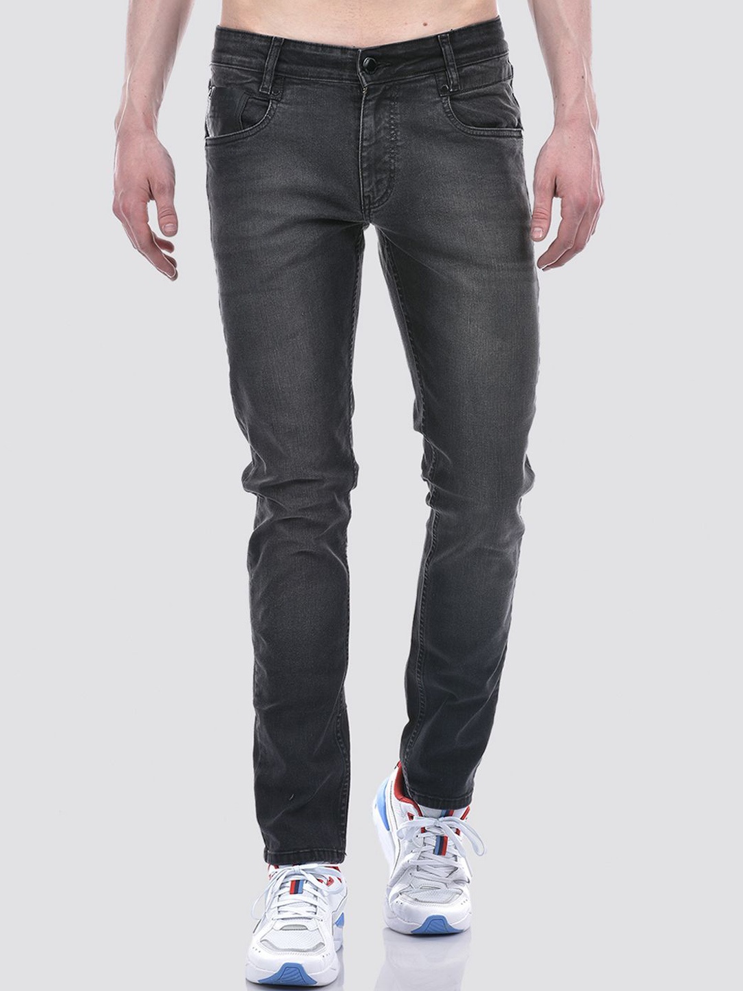 

Numero Uno Men Solid Skinny Fit Sustainable Stretchable Jeans, Black