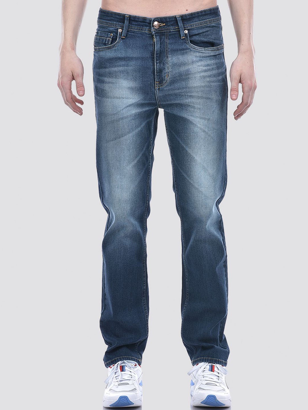 

Numero Uno Men Solid Slim Fit Sustainable Stretchable Jeans, Blue