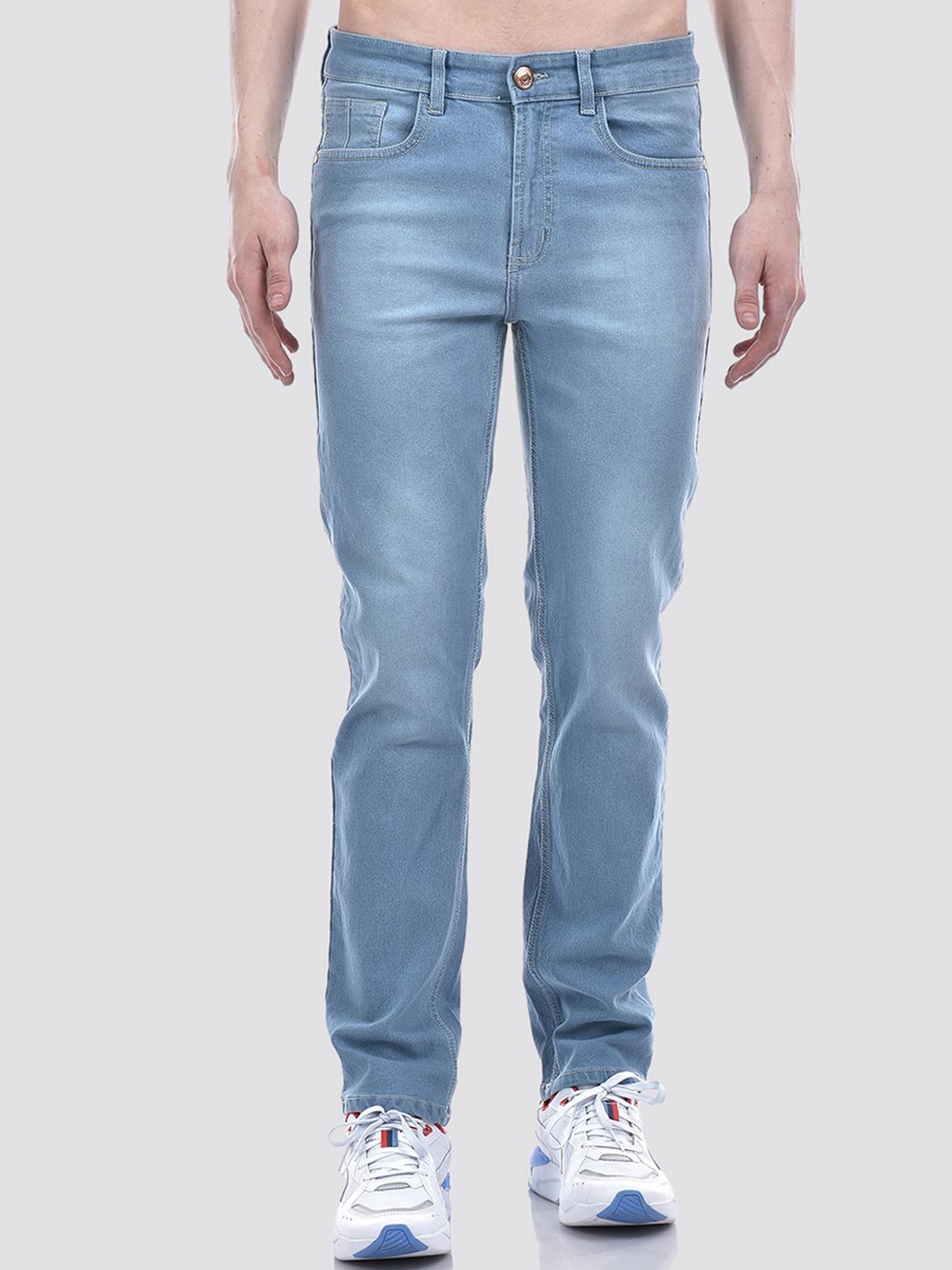 

Numero Uno Men Solid Slim Fit Sustainable Stretchable Jeans, Blue
