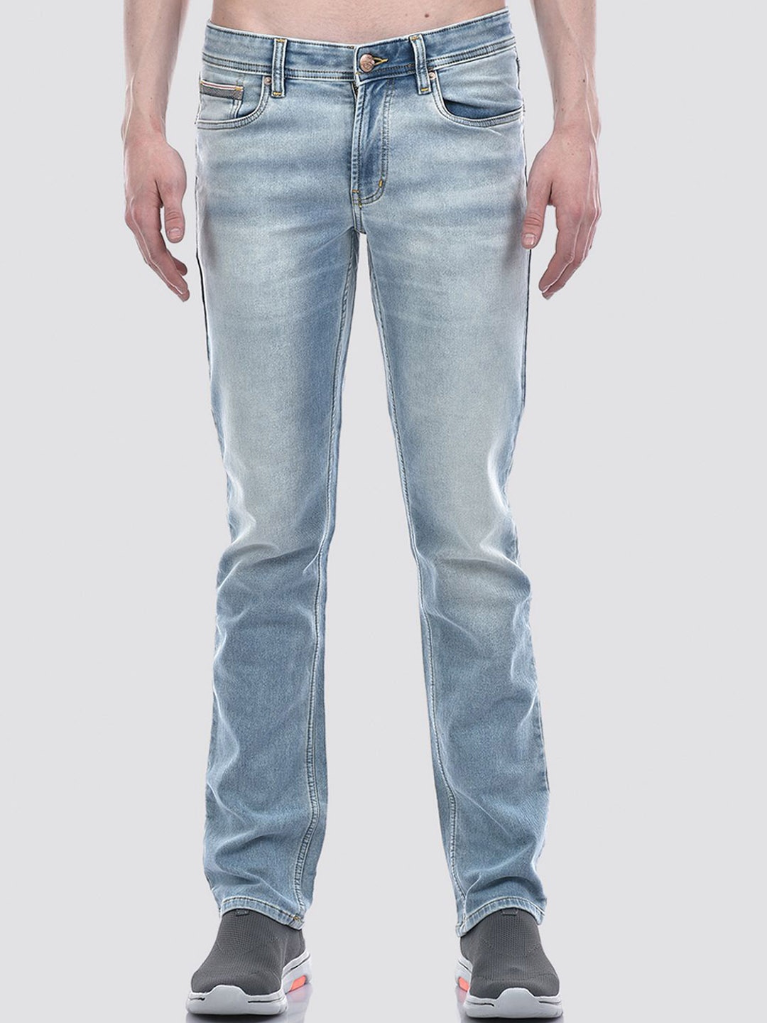 

Numero Uno Men Solid Slim Fit Sustainable Stretchable Jeans, Blue