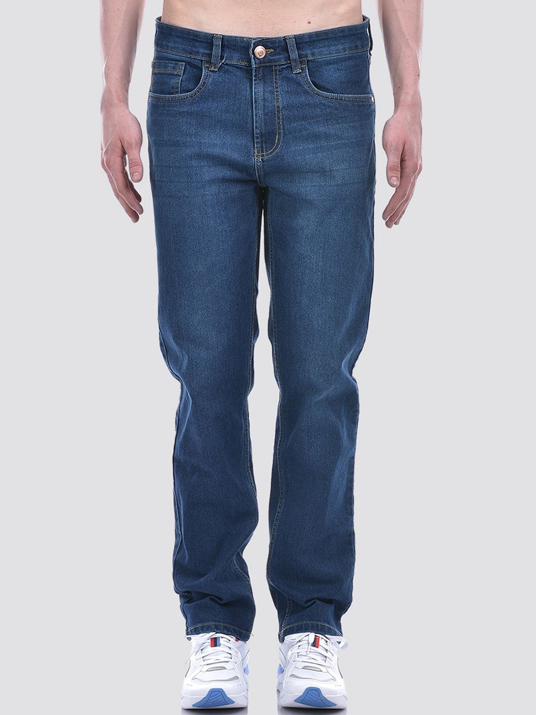 

Numero Uno Men Solid Slim Fit Sustainable Stretchable Jeans, Blue
