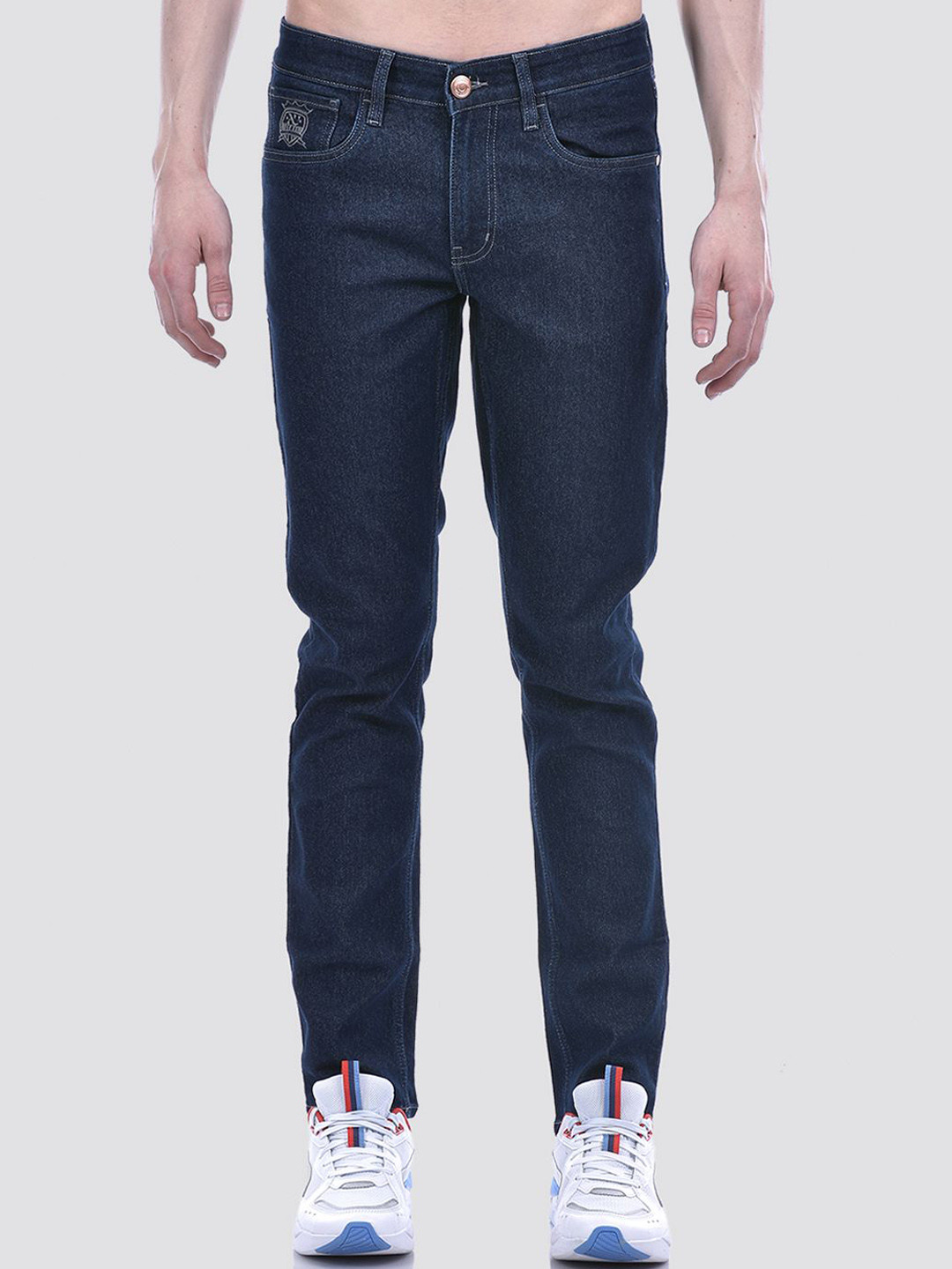 

Numero Uno Men Solid Skinny Fit Sustainable Stretchable Jeans, Blue