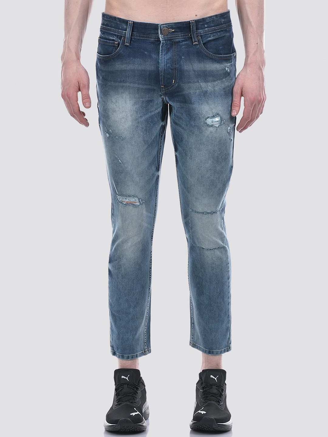 

Numero Uno Men Solid Slim Fit Sustainable Stretchable Jeans, Blue