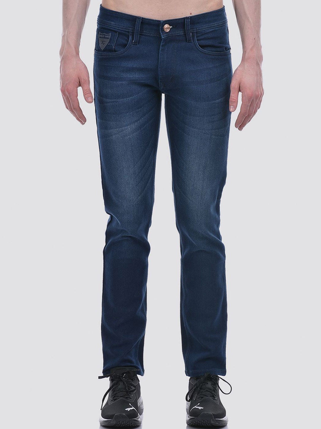 

Numero Uno Men Solid Skinny Fit Sustainable Stretchable Jeans, Blue