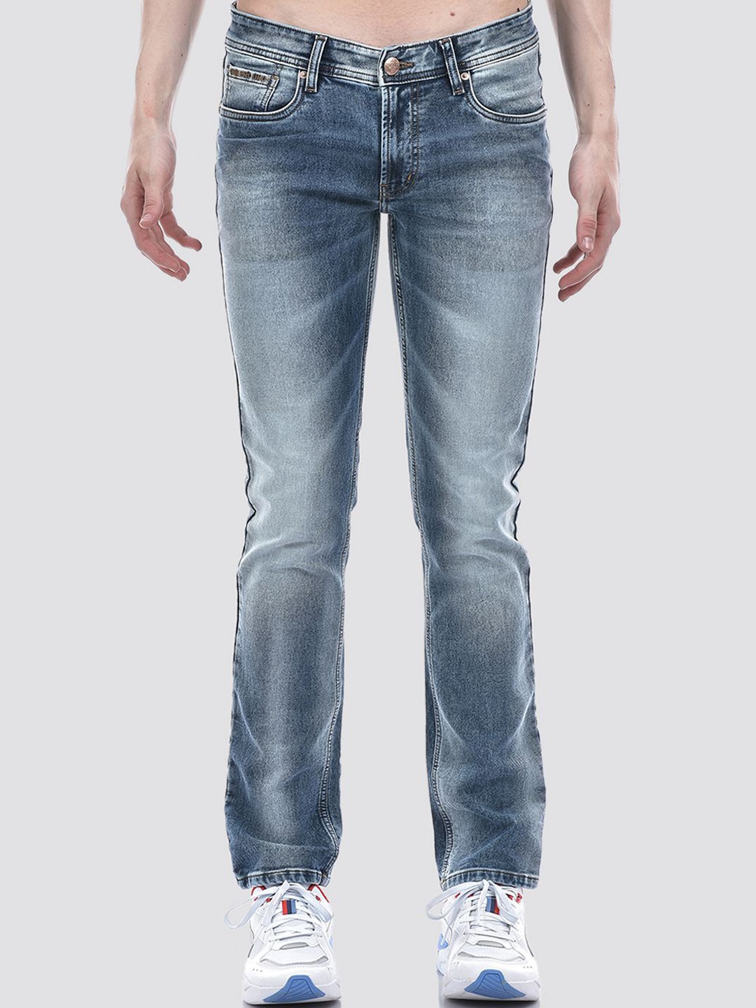 

Numero Uno Men Solid Slim Fit Sustainable Stretchable Jeans, Blue