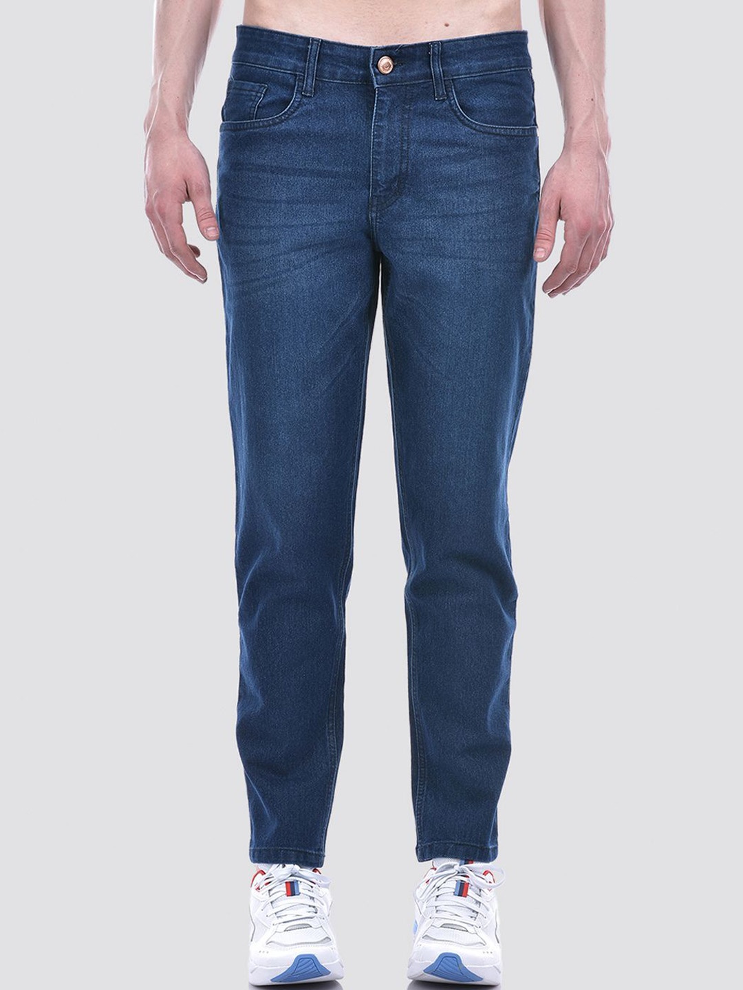 

Numero Uno Men Solid Regular Fit Sustainable Stretchable Jeans, Blue